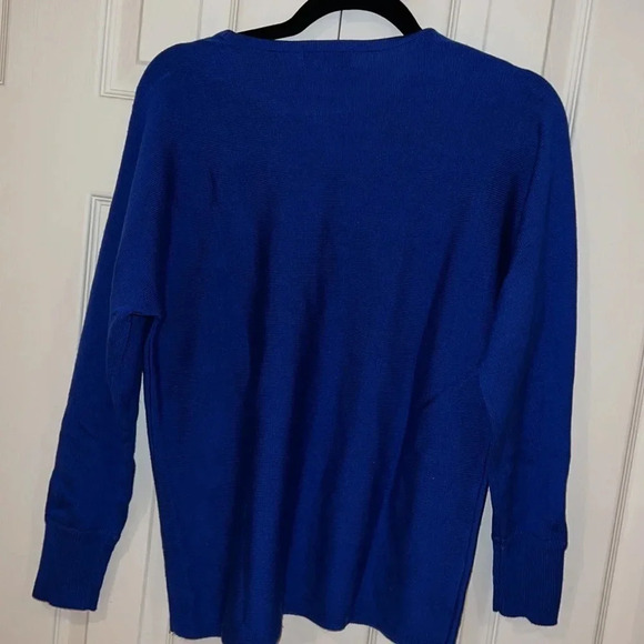 Calvin Klein blue logo unisex knit crew neck sweater Sz XS - Picture 4 of 11